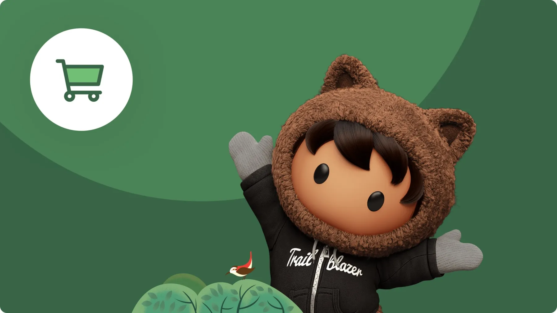 Astro hands up with a Trailblazer jacket
